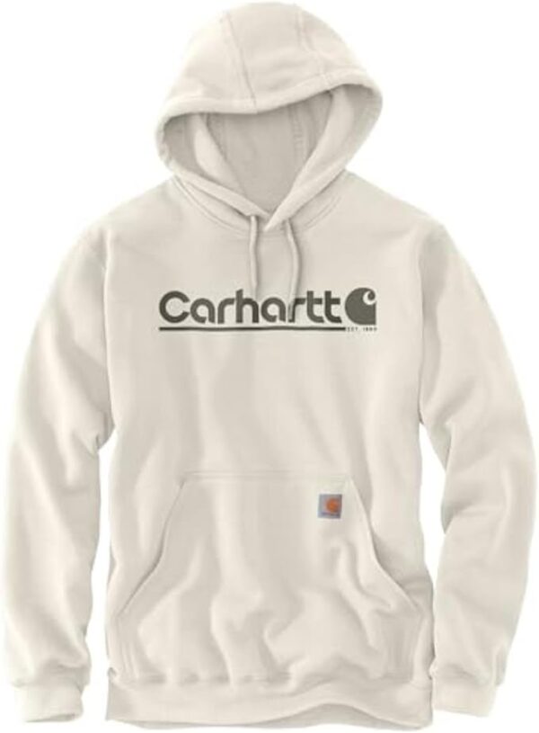 Carhartt Men's Rain Defender Loose Fit Midweight Logo Graphic Sweatshirt - Image 4