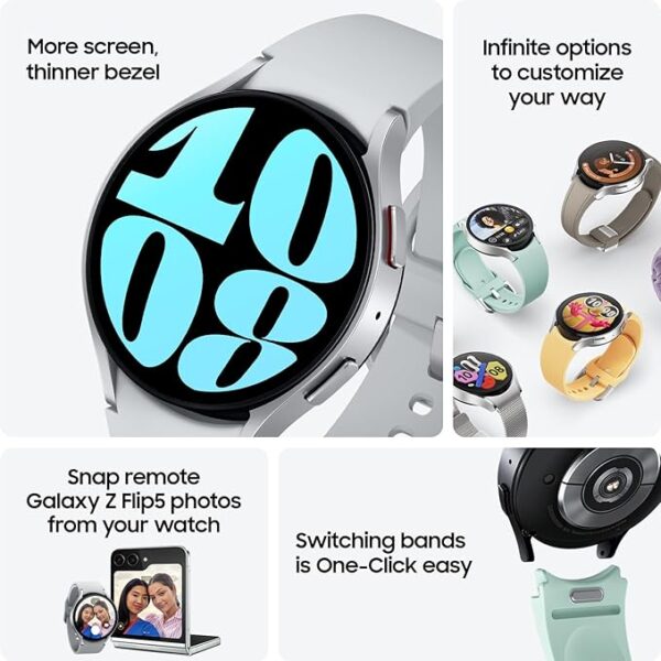 Samsung Galaxy Watch 6 44mm Bluetooth Smartwatch, Fitness Tracker, Personalized HR Zones, - Image 2