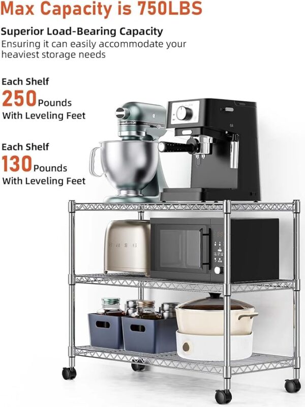 GeekDigg Adjustable Pots and Pans Organizer - 8 Tier Versatile Kitchen Pot Rack for Counter and Cabinet - Easy Setup, 3 DIY - Image 3
