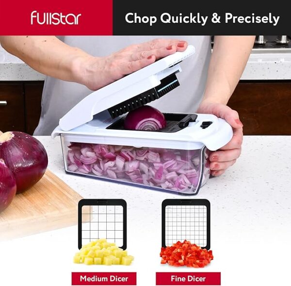 Fullstar Vegetable Chopper - Food Chopper - Onion Chopper - Vegetable Slicer & Spiralizer - Veggie Chopper - Image 2